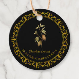 Etiqueta de travamento de extração de chocolate de