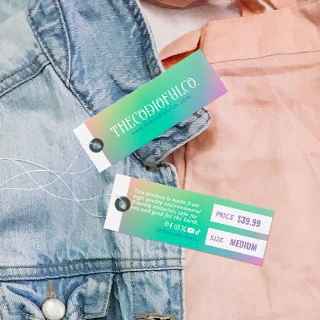 Etiqueta de Travamento de Preço de Vestuário de Gr (Criador carregado)