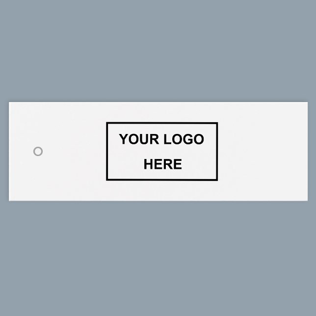 Etiqueta de travamento de roupas modernas simples  (Stylishly Personalize with Your Custom Logo on the Front - Website Name on the Reverse Side.)