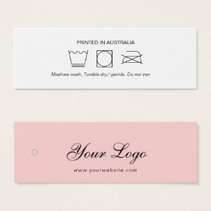 Etiqueta de travamento do Clothing Care do logotip