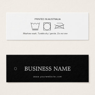 Etiqueta de travamento do Clothing Care do logotip