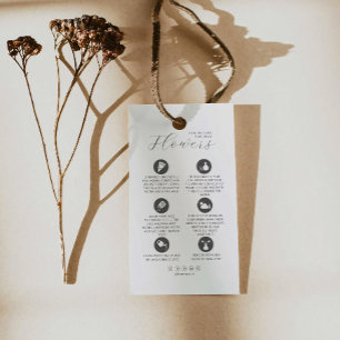 Etiqueta de travamento do flower-Care Placa floris