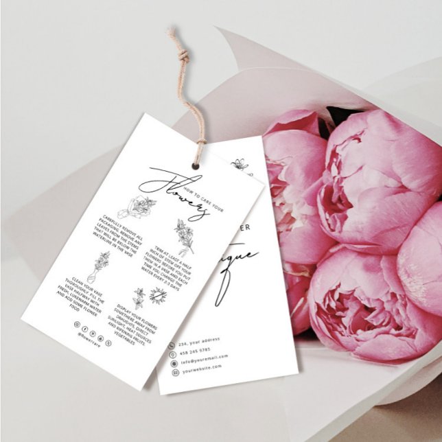 Etiqueta de travamento do flower-Care Placa floris (Criador carregado)