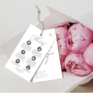 Etiqueta de travamento do flower-Care Placa floris