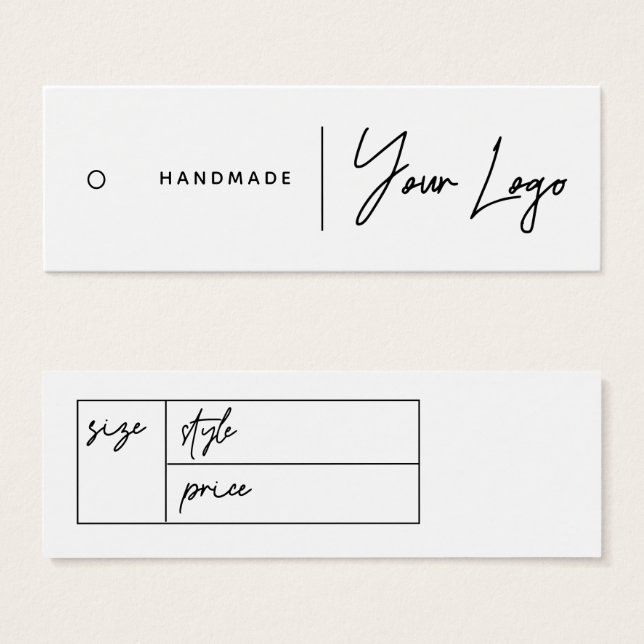 Etiqueta de travamento do logotipo comercial (Frente & Verso)