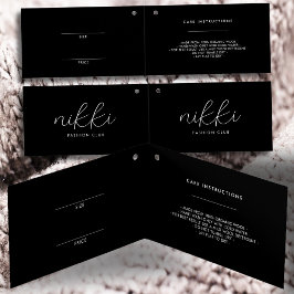 Etiqueta de Travamento do Preço de Vestuário Preto