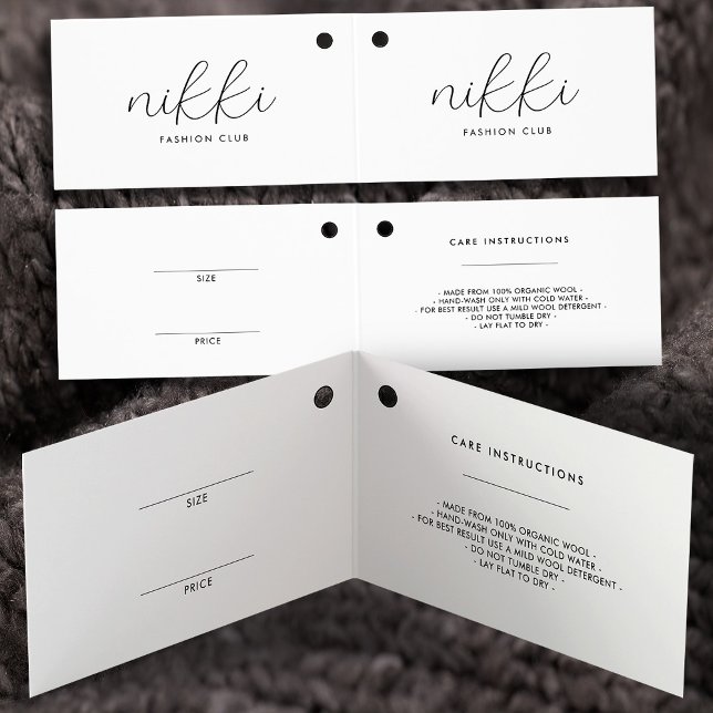 Etiqueta de travamento do preço do vestuário branc (Criador carregado)