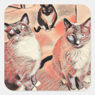 Etiqueta de três irmãos