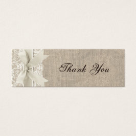 Etiqueta de Tromba Rústica com Lace de Fita Bombon