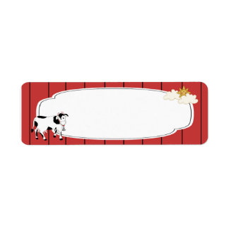 Etiqueta de Vaca Preta e Branca