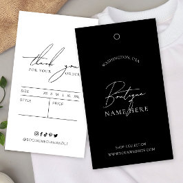 Etiqueta de varejo preta - Etiqueta de preço de ve