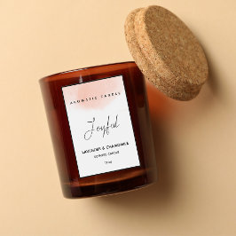 Etiqueta de Vela Censurada Elegante