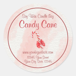 Etiqueta de Vela de Caneta de Caneta de Aquarela