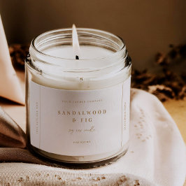 Etiqueta de Vela de Urso Grande Chic Etiqueta de N