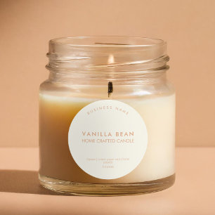 Etiqueta de Vela Mínima Moderna