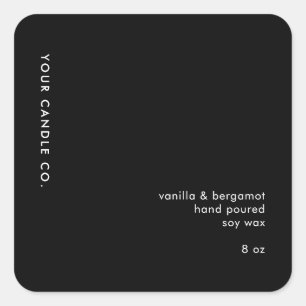 Etiqueta de Vela Minimalista