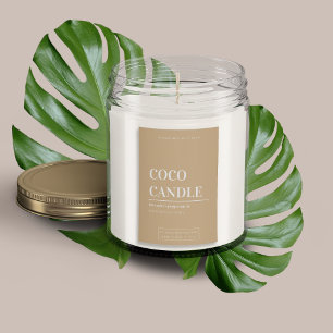 Etiqueta de Vela Minimalista