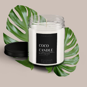 Etiqueta de Vela Minimalista