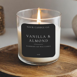 Etiqueta de Vela Minimalista