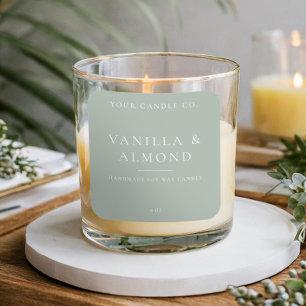 Etiqueta de Vela Minimalista