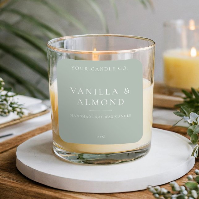 Etiqueta de Vela Minimalista (Criador carregado)