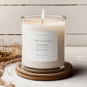 Etiqueta de Vela para Negócios de Adesivos Embalag