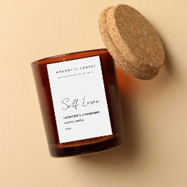 Etiqueta de Vela Perfumada Minimalista