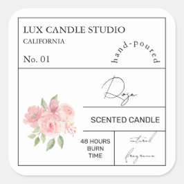 Etiqueta de Vela Perfumada por Rosa de Apothecary