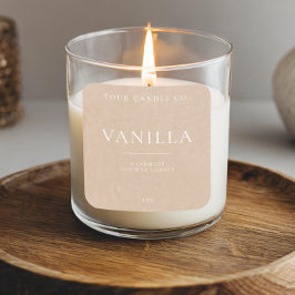 Etiqueta de Vela Personalizada do Kraft Minimalist