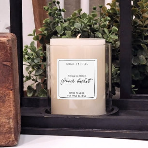 Etiqueta de Vela Personalizada do Produto