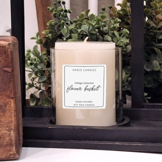 Etiqueta de Vela Personalizada do Produto (Criador carregado)