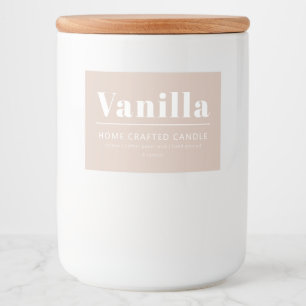 Etiqueta de Vela Personalizada Minimalista