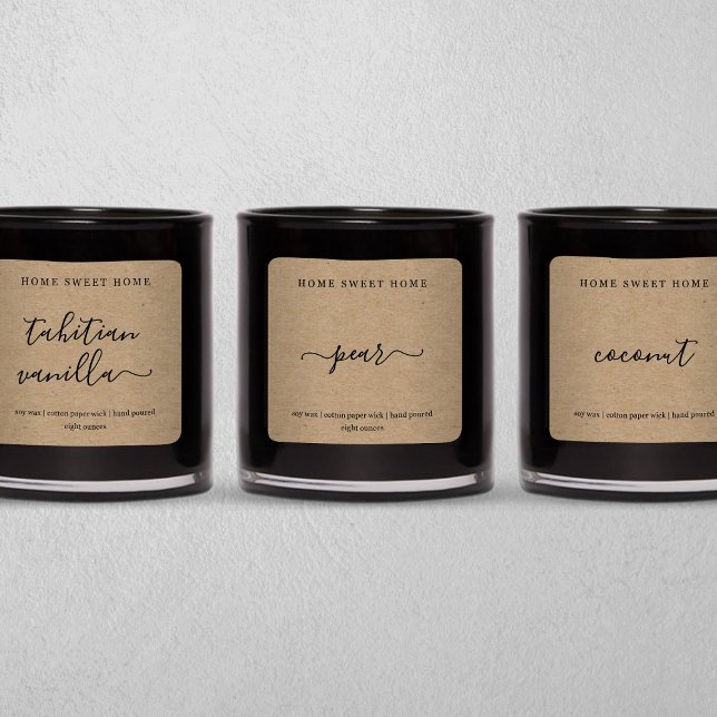 Etiqueta de Vela Personalizada Vinheta de Fundo Kr (Criador carregado)