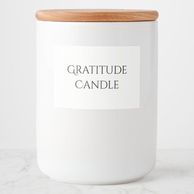 Etiqueta de Velas de Gratidão (Frente)