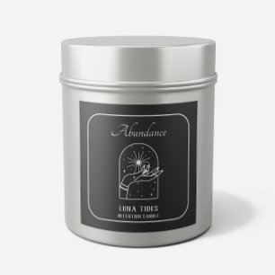 Etiqueta De Velas De Intenção De Abundância Pre