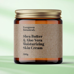 Etiqueta de vidro de cosmético impermeável em pape