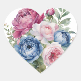 Etiqueta de Vinheta em forma de coração