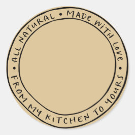 Etiqueta de Vinheta Orgânica Natural de Salsicha/E