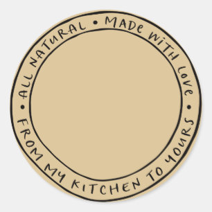 Etiqueta de Vinheta Orgânica Natural de Salsicha/E