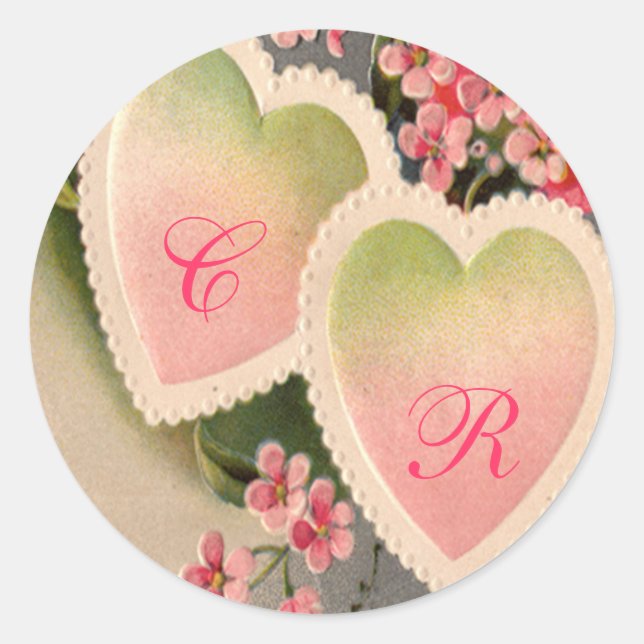 etiqueta de vinheta rosa (Frente)