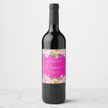 Etiqueta de Vinho Aniversário Quinceanera Partido