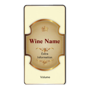 Etiqueta de Vinho Branco da Prateleira Superior