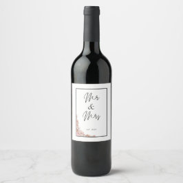 Etiqueta de Vinho de Casamento