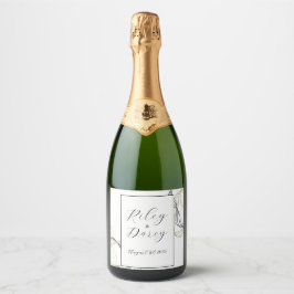 Etiqueta de Vinho de Casamento Personalizado