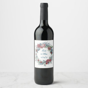 Etiqueta de Vinho de Cor de Água do Buquê Sonho