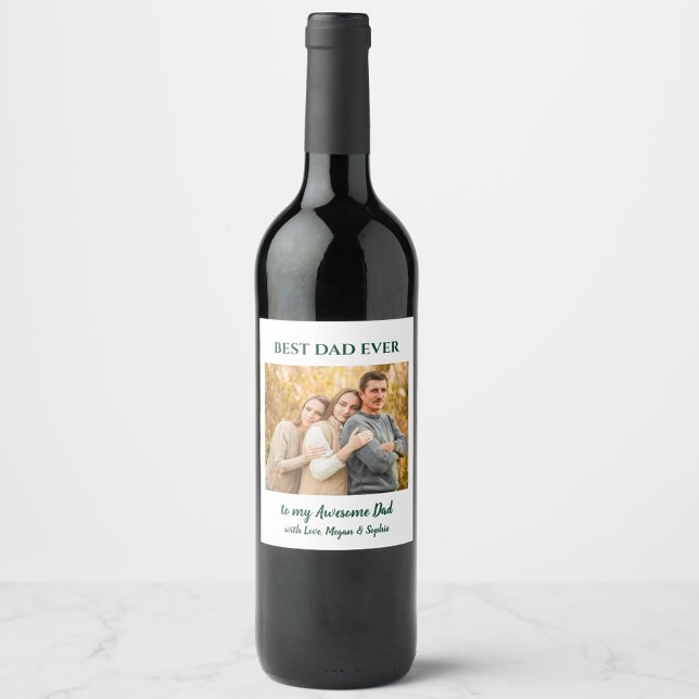 Etiqueta de Vinho de Fotografia Personalizada do M (Criador carregado)