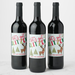 Etiqueta De Vinho De Natal Para Vamos