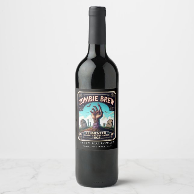 Etiqueta de Vinho do Cemitério da Mão de Zumbi da  (Frente)