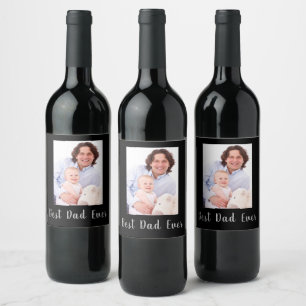 Etiqueta de Vinho do Melhor Pai