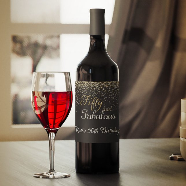 Etiqueta de Vinho Dourado e Fabuloso (Criador carregado)